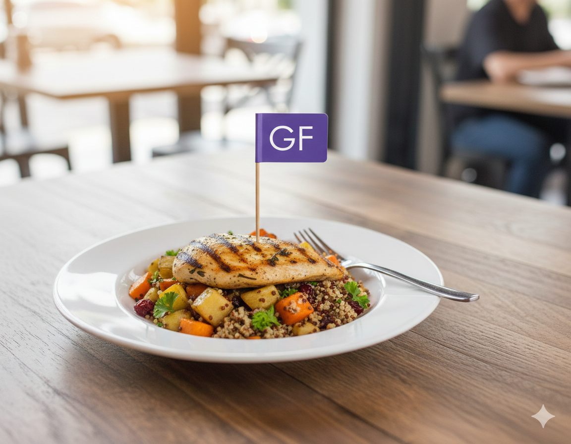 Gluten Free 'GF' Food Flags