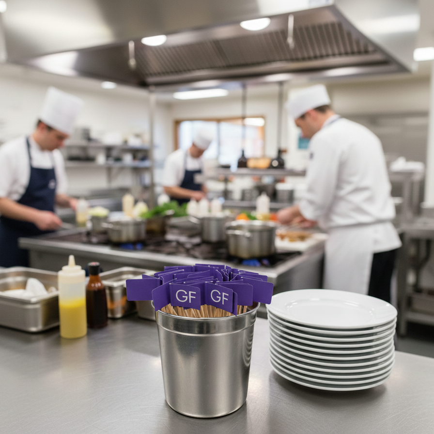 Gluten Free 'GF' Food Flags