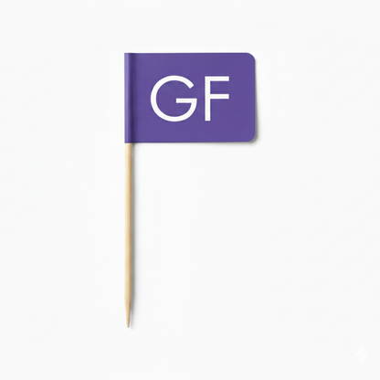 Gluten Free 'GF' Food Flags