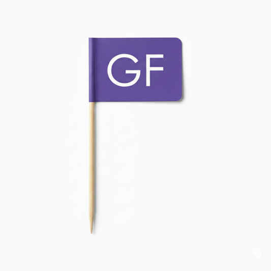 Gluten Free 'GF' Food Flags